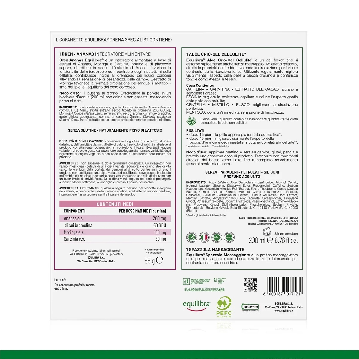 EQUILIBRA Equilibra Drena Specialist 2Pz Bem-estar microcirculatório