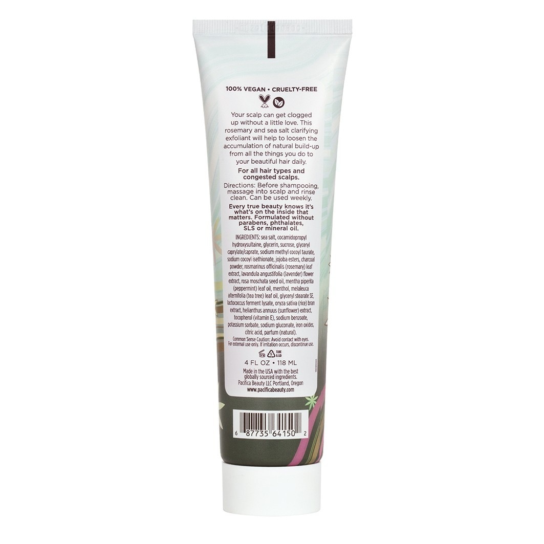 Pacifica galvas ādas kopšanas rozmarīna detoksiskais galvas ādas skrubis - 118 ml