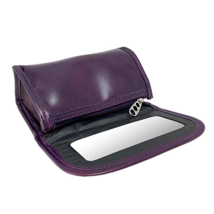Douglas Accessories Kozmetička torba od kože, lakirana, boje patlidžana - 1 komad