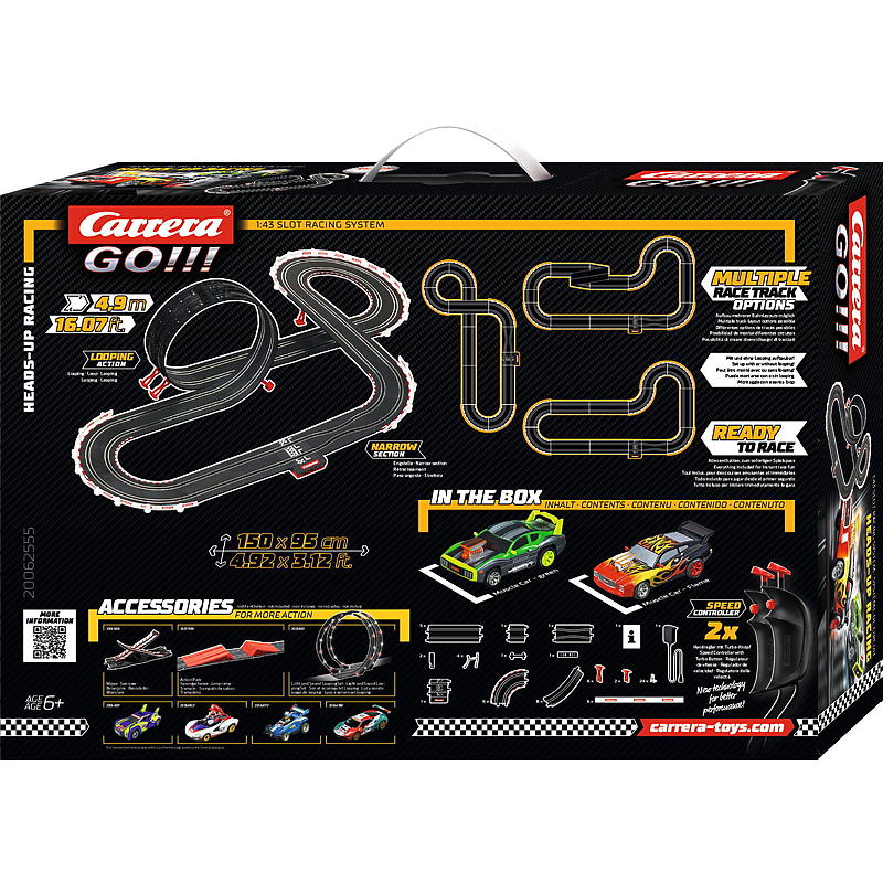 Carrera-bilbane Heads-up-racing, Carrera