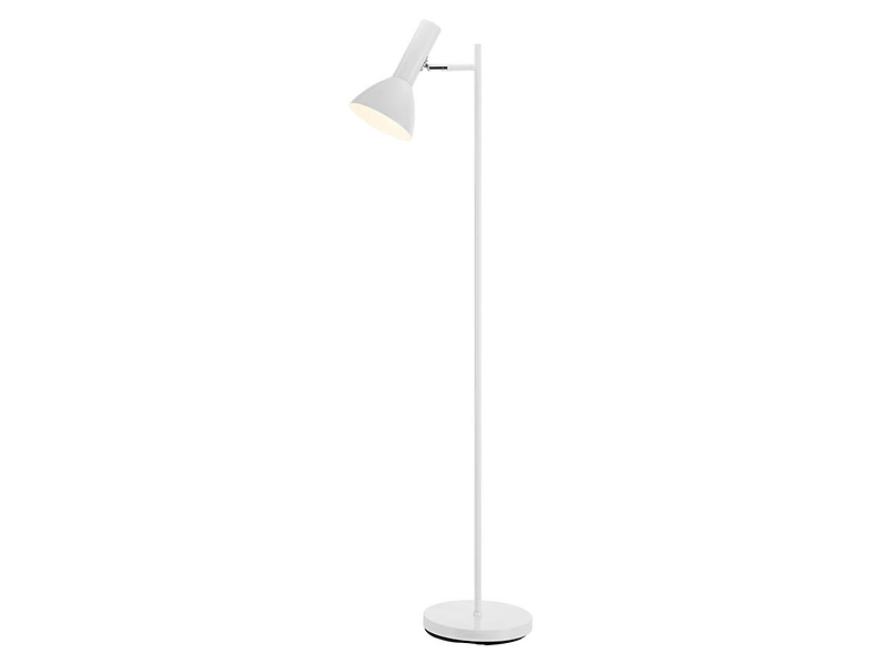 Lampa podłogowa Metro metalowa biała