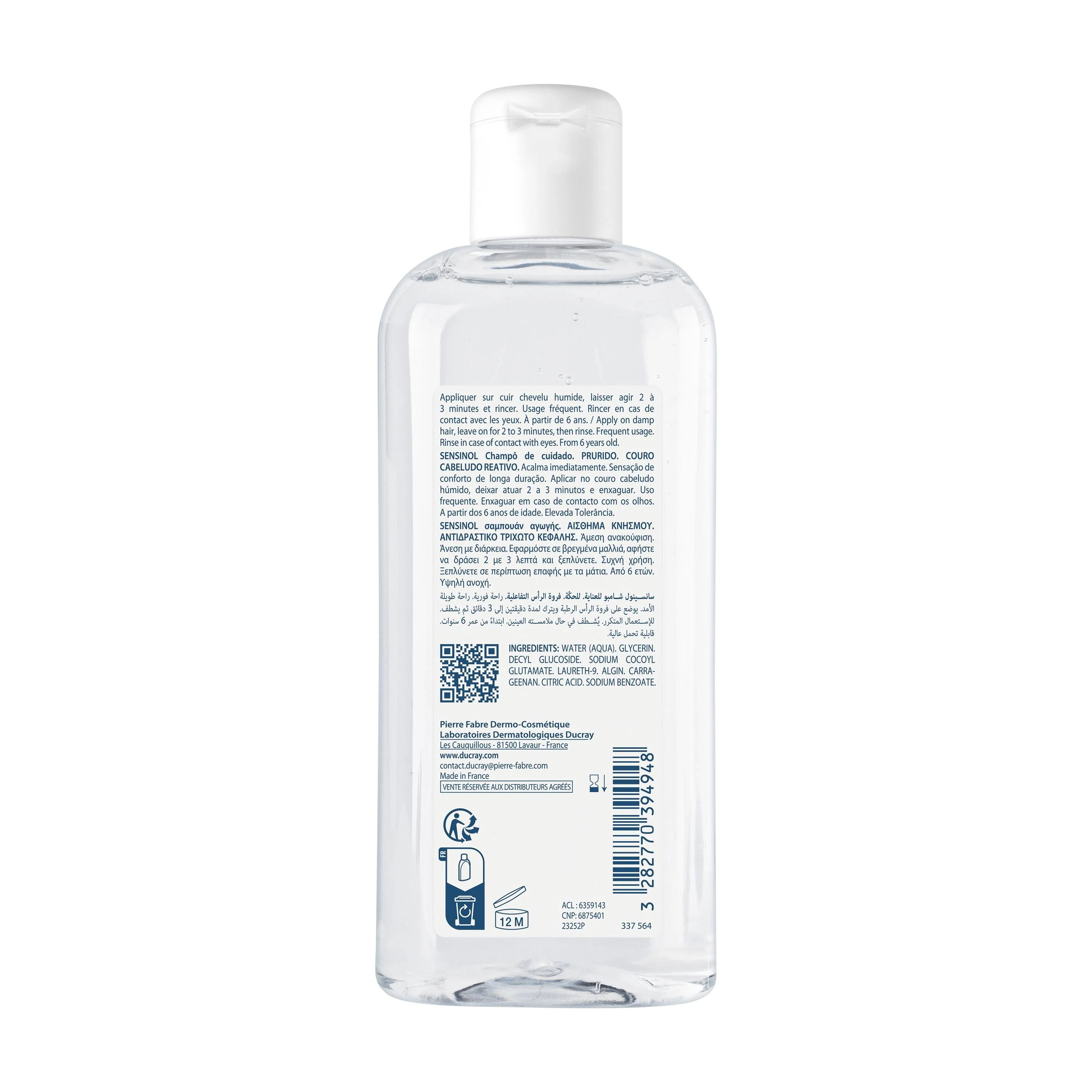 Cuoio Capelluto sensibile Sensinol Shampoo Trattante - Cuoio Capelluto Sensibile E Reattivo - Shampoo Delicato