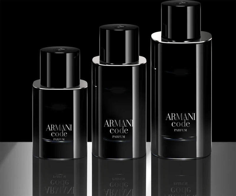 „Armani Code Parfum“ vyriškų kvepalų papildymas.
