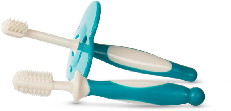 Conjunto de escova de dentes Baboo para cuidados dentais de bebês