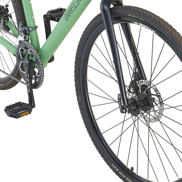 Bicicletă Gravel GravelerFit, resedagrün