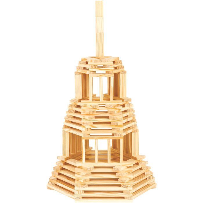 JEUJURA – Holzbaukasten – TECAP 3XL – 200 Teile – ab 3 Jahren