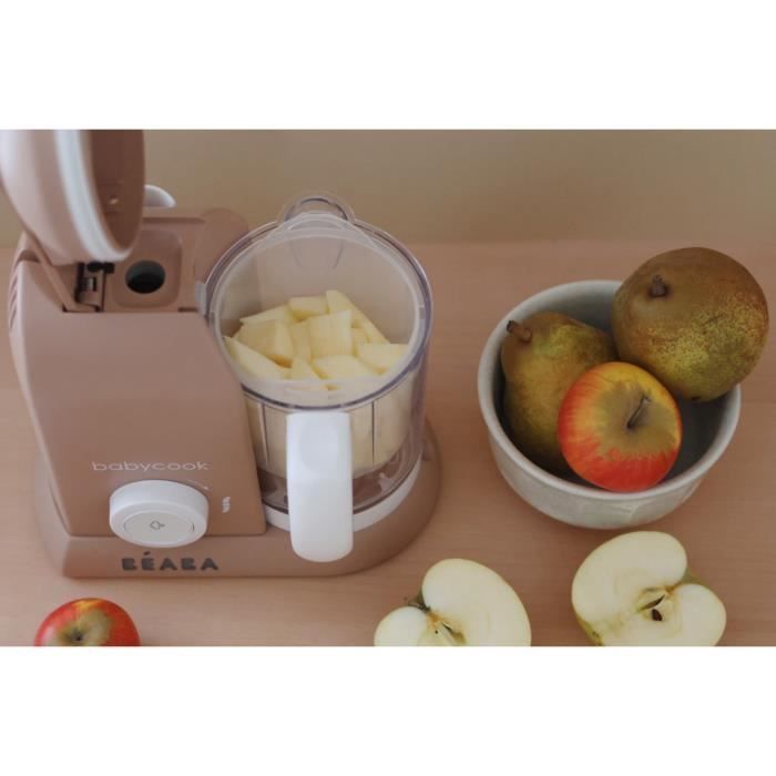 BÉABA - Babycook Solo - 4-in-1 Baby Food Maker, Blender, Cooker, Steamer - Praline