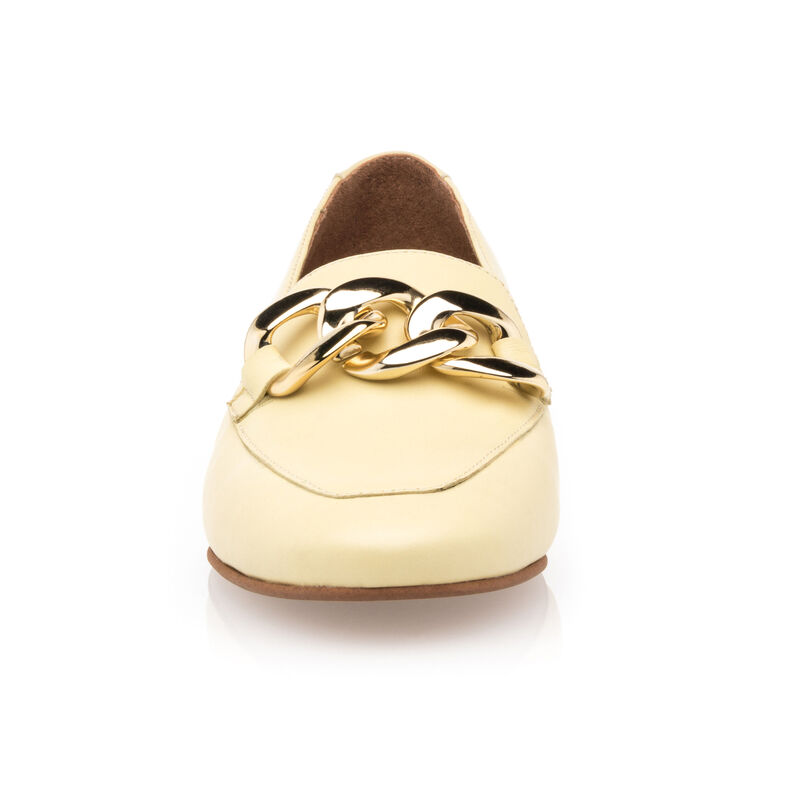 Mocasines/zapatos náuticos amarillos para mujer