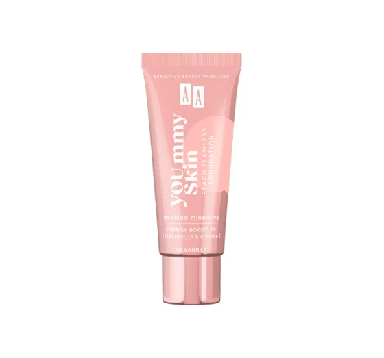 AA You.mmy Skin Peach Flawless Foundation mineralny podkład do twarzy 01 Vanilla 30 ml