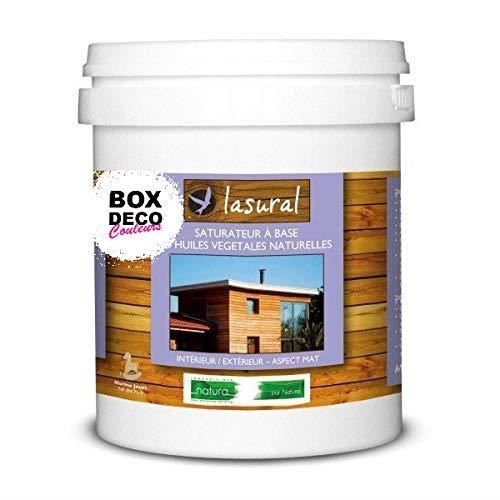 Saturateur bois naturel bio intérieur et extérieur Lasural Natura - 1L Lasures teintées Redwood