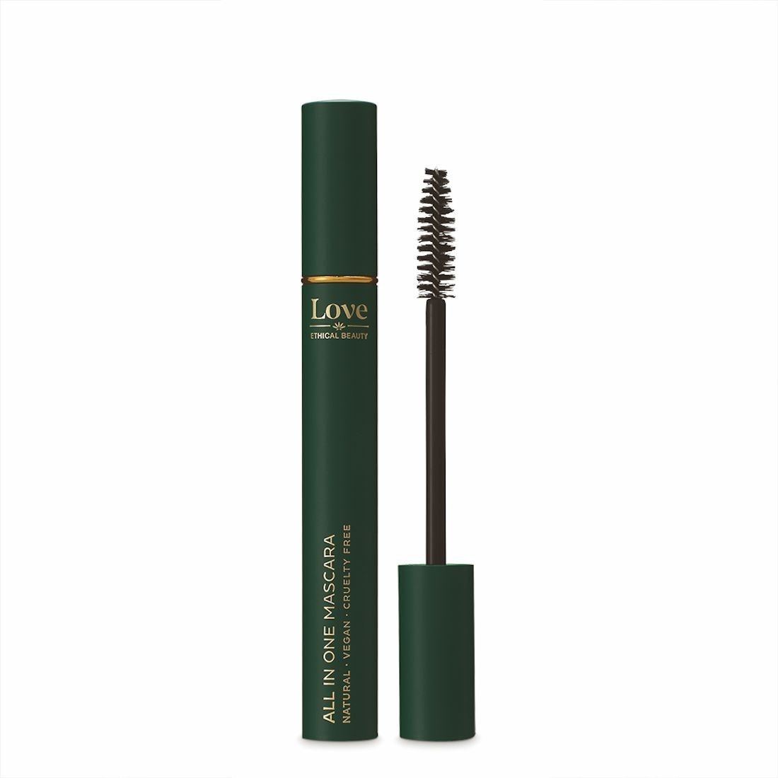 „Love Ethical Beauty“ blakstienų tušas „viskas viename“ ekologiškas – juodas – 9 g