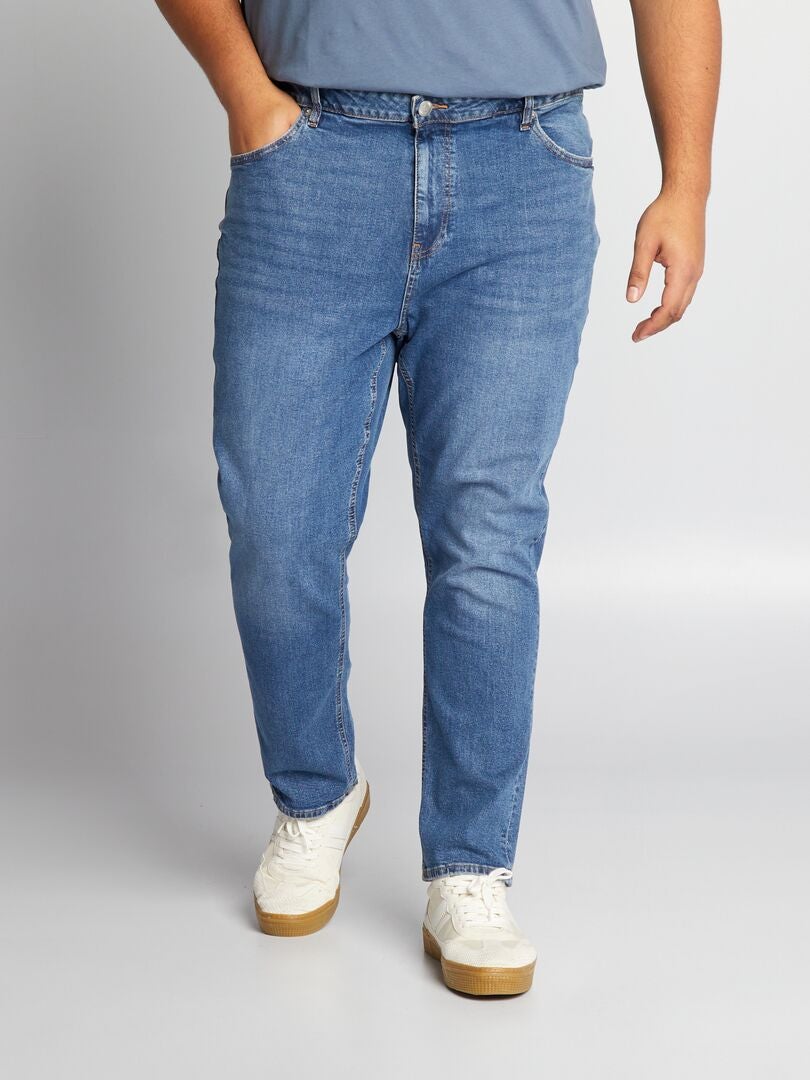 Calça jeans slim de 5 bolsos - L30 - AZUL