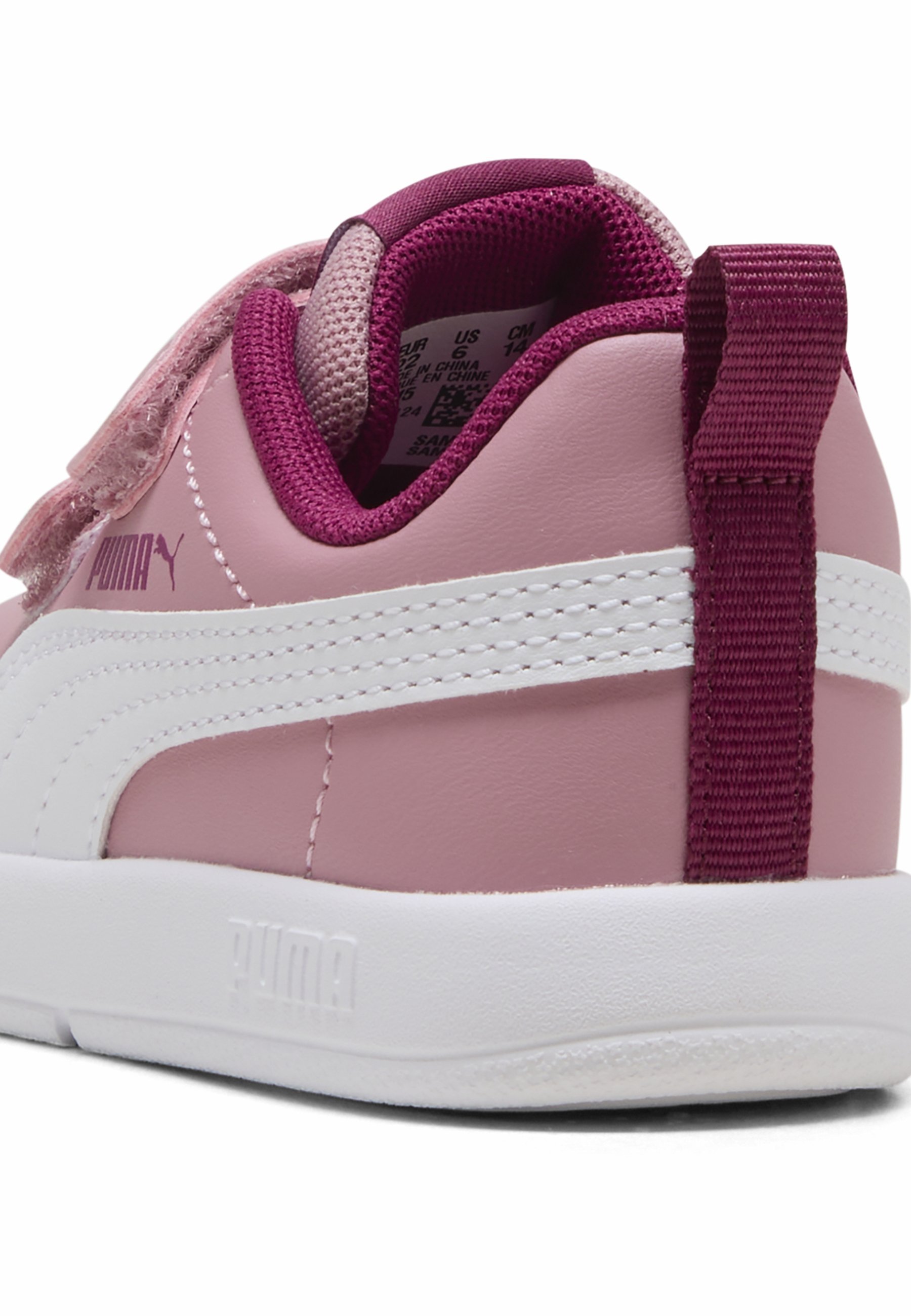 Puma COURTFLEX - Pantofi sport de mers - roz alb-gălbui echilibrat