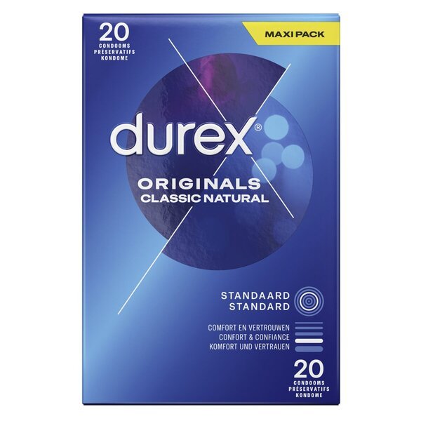 Durex Originals Classic Natural kondomi<br>Medicinski uređaj - 20 komada