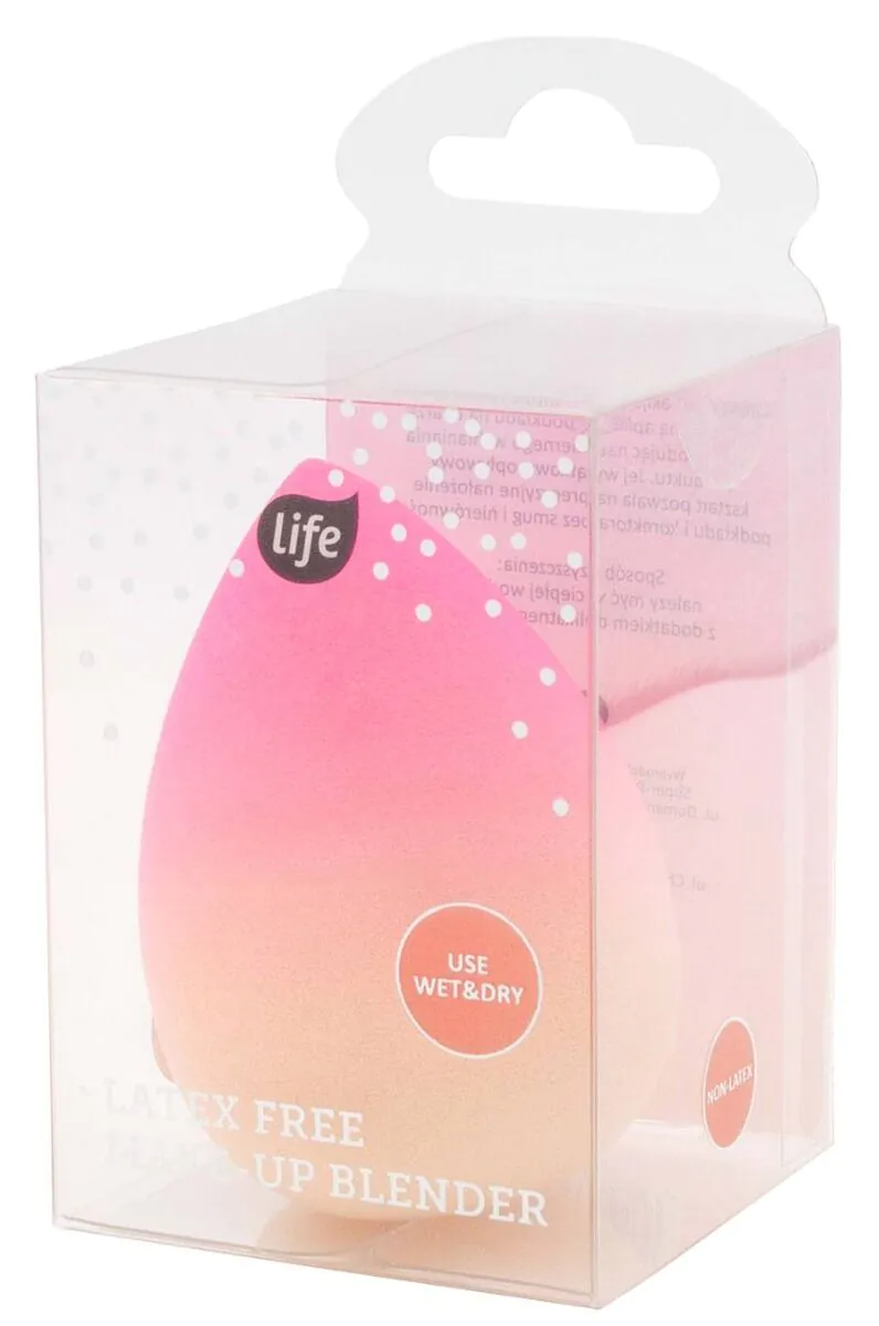 Life Gąbka do makijażu Non-Latex Summer Ombre Peach