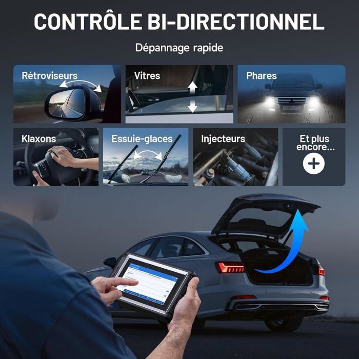 TOPDON ArtiDiag800BT 2.0 bildiagnostikverktyg för alla system, OBD2 Bluetooth-bildiagnostikskanner med 28 funktioner