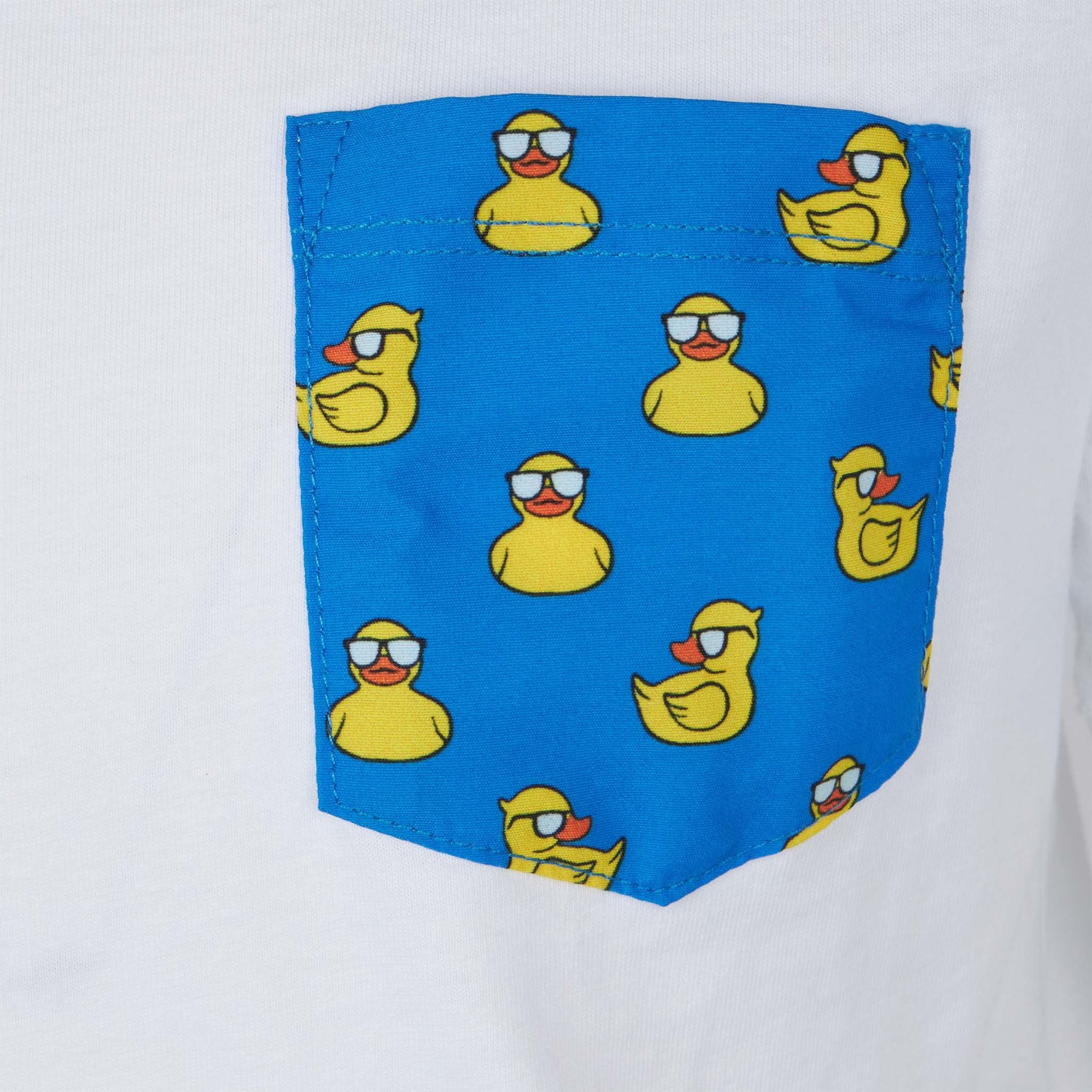 Baumwoll-T-Shirt für Kinder mit aufgedruckter Tasche