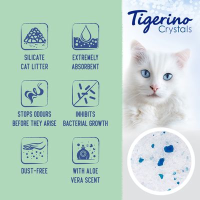 Lettiera per gatti Tigerino Crystals – Aloe Vera