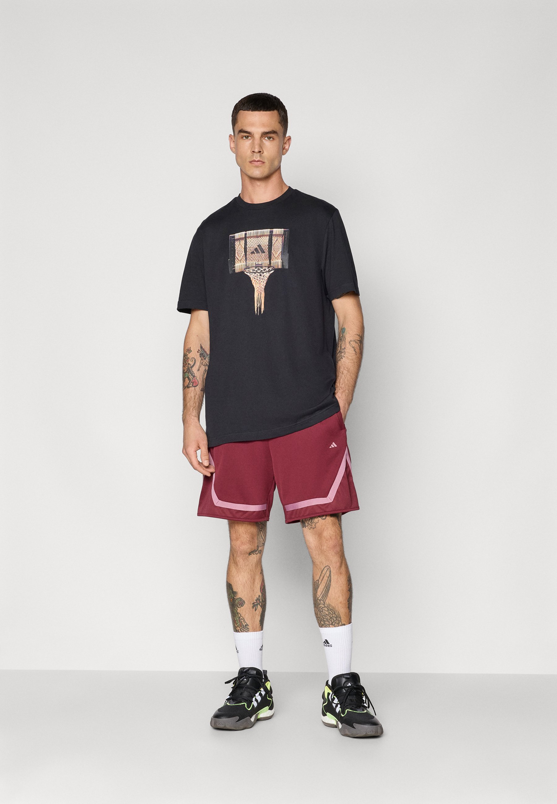 adidas Performance SPOTLIGHT T-shirt - T-shirt met print - zwart