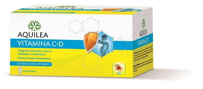 AQUILEA Aquilea Vitamina C+D 28 sachês Proteção corporal