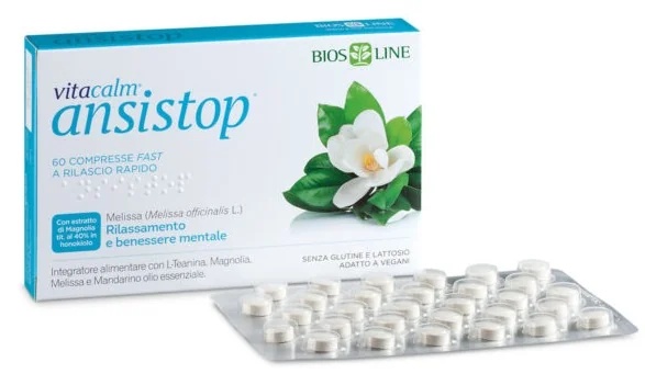 BIOS LINE VitaCalm Ansistop 60 tabletten Ontspanningsvoedingssupplement