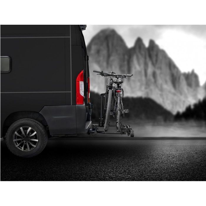 LAS SD260 Black Bike Rack for 2 Bikes, Special for Van Hinged Doors - LAS