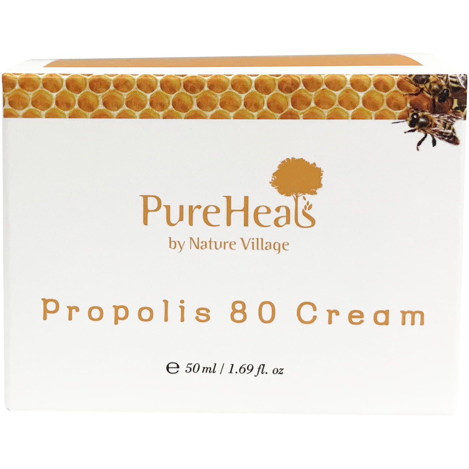 Pureheals nawilżająco-łagodzący krem do twarzy z propolisem 80% 50ml Propolis 80
