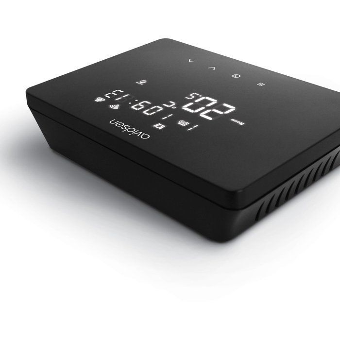 Slimme thermostaat - AVIDSEN - HomeTemp - Bedraad/Wi-Fi - Wekelijkse en dagelijkse programmering - Zwart