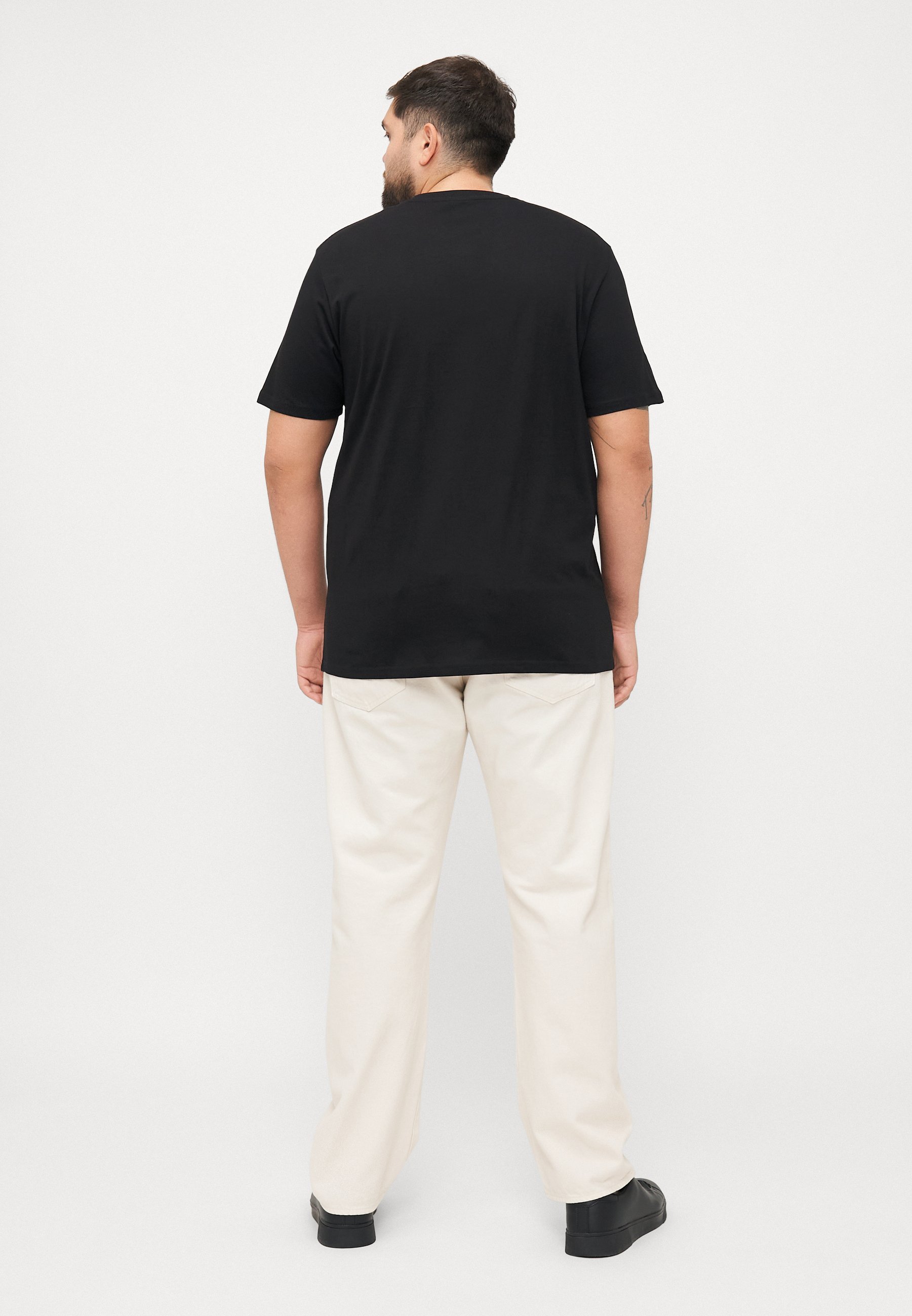 T-shirt Jack & Jones JJESOHO à col rond - Imprimé - Noir