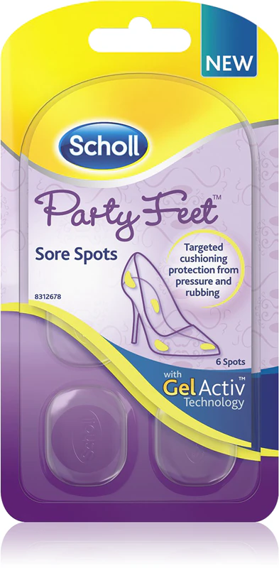 Scholl GelActiv Party Fußpolster für empfindliche Fußbereiche