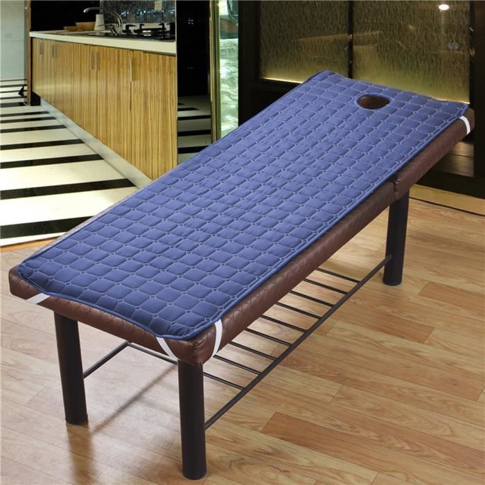 2 Pièces Matelas de Table de Massage avec Trou de Souffle de Visage pour SPA pour Salon de Beauté