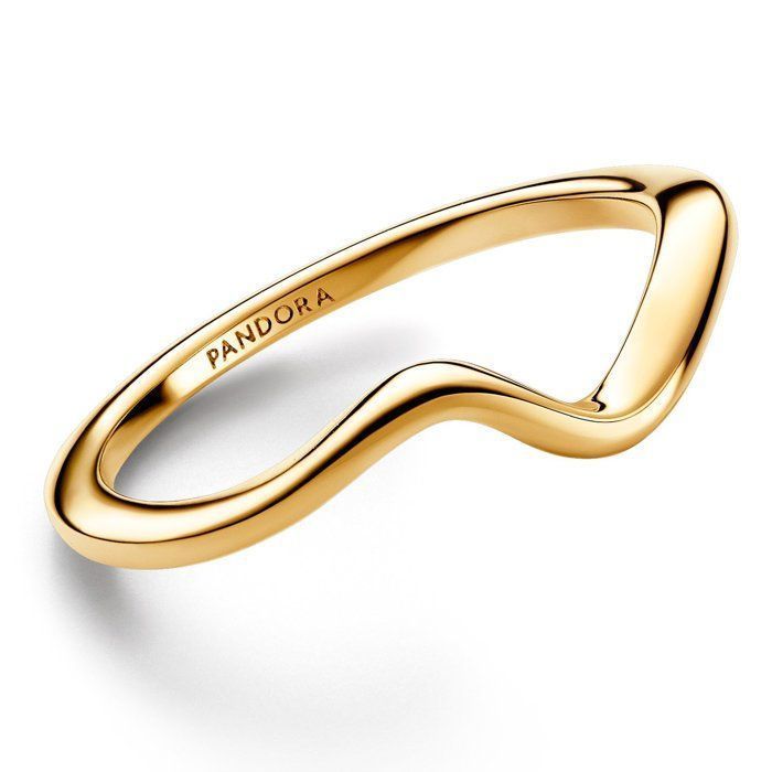 Women's ring - PANDORA - 163095C00 - Gold - Size 56 (Inner diameter 17.8 mm) - Rigid torque style