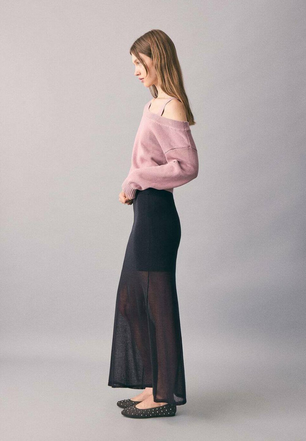 Mango Kids TEEN - Maxi rok - zwart