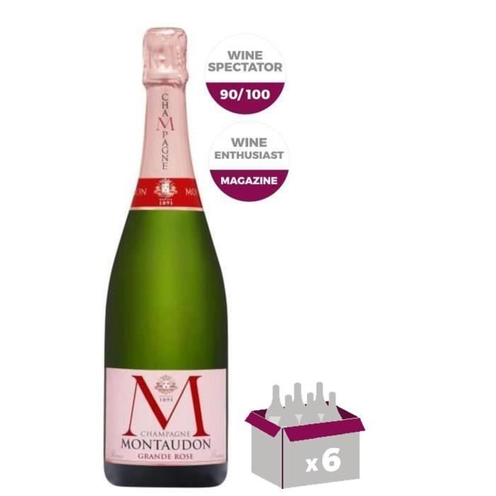 Champanhe Montaudon Grande Rose x6