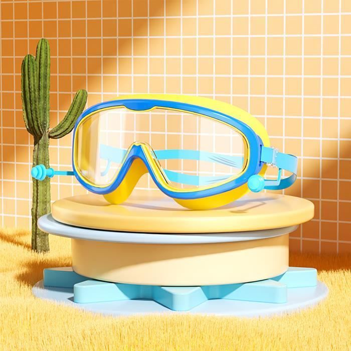 Lunettes de natation - V GEBY - Modèle enfant - Anti-buée - Grand cadre - Étanches