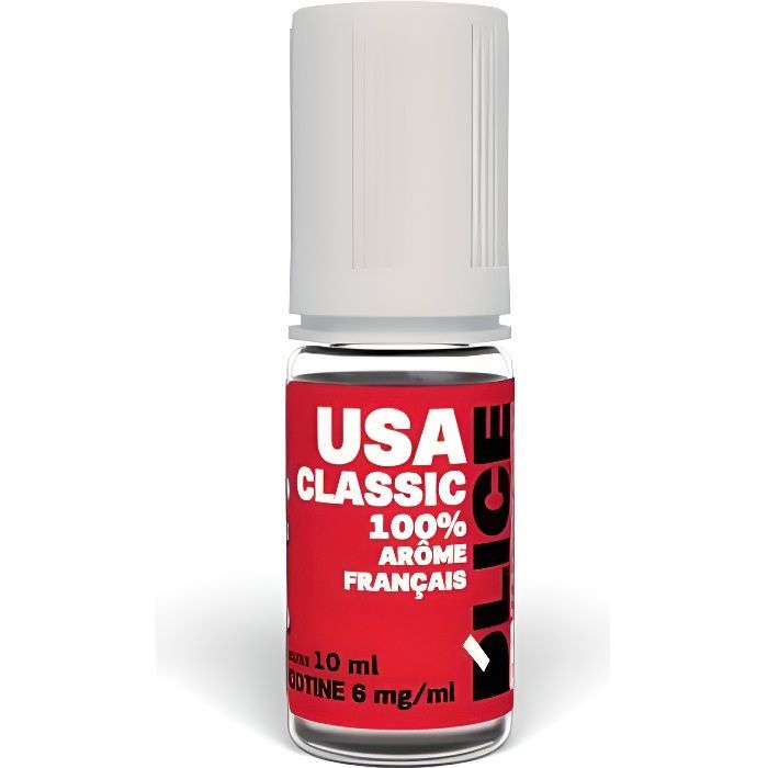 10 x E-LIQUIDE DLICE TABAC USA CLASSIC 06 mg