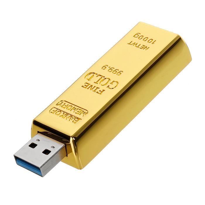 Clé USB - Luxe - 128 Go - USB 3.0 - Alliage de Zinc - Vitesse de Lecture 60 Mo/s