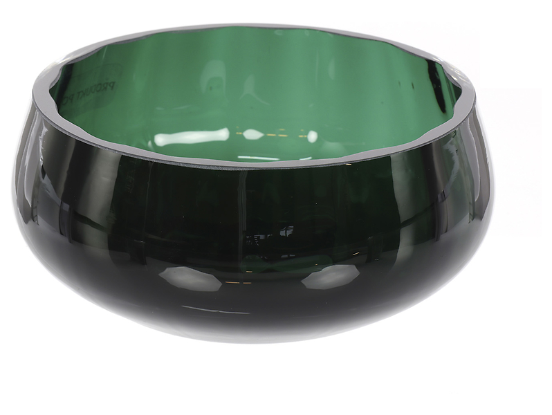 Salaterka szklana 13,5 cm zielona
