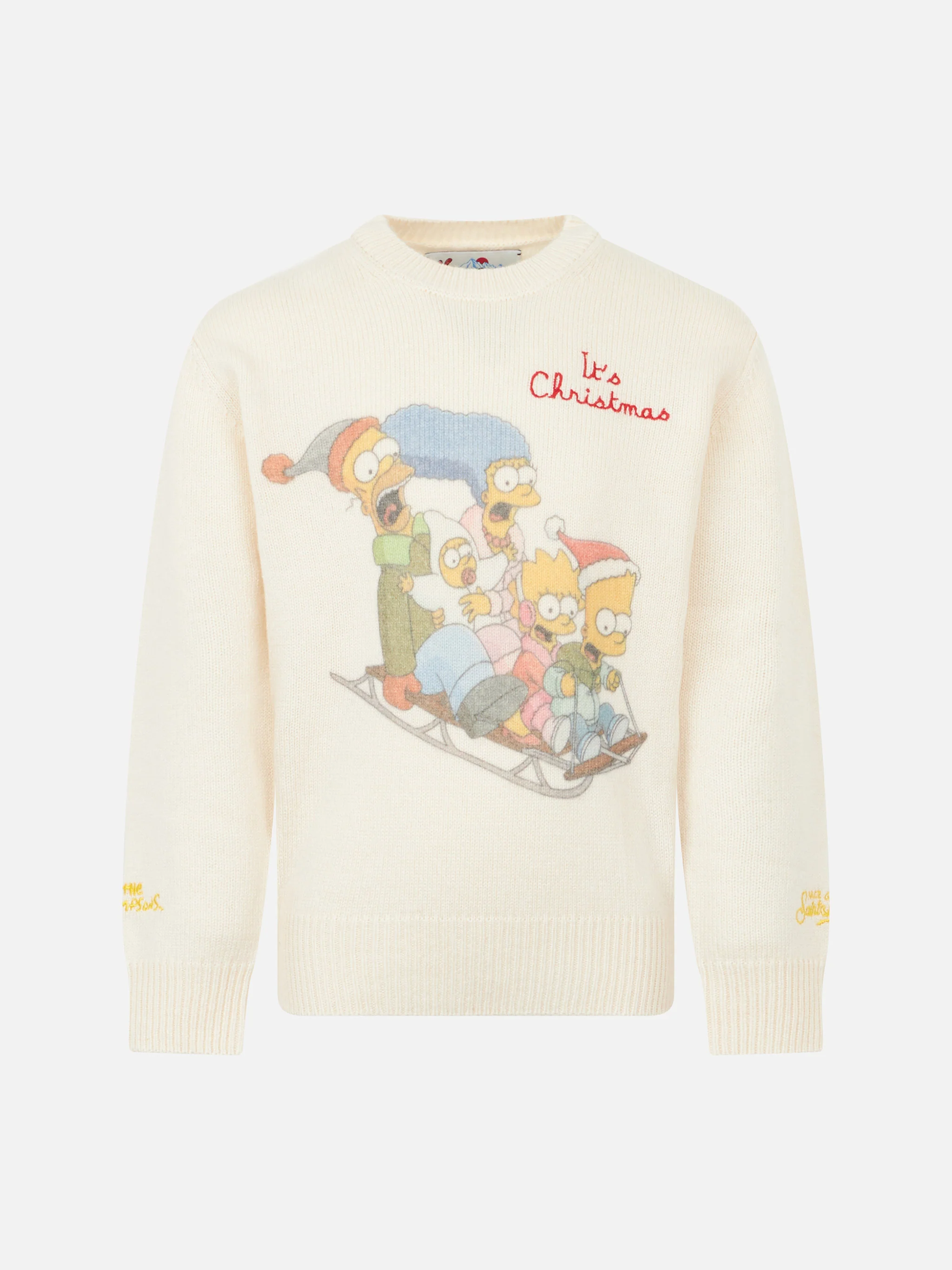 Maglione girocollo da bambino con stampa jacquard della famiglia Simps
