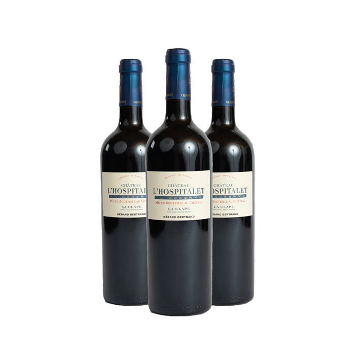 Château l'Hospitalet La Réserve Rouge 75cl 2023 Lote de 3 botellas 75cl