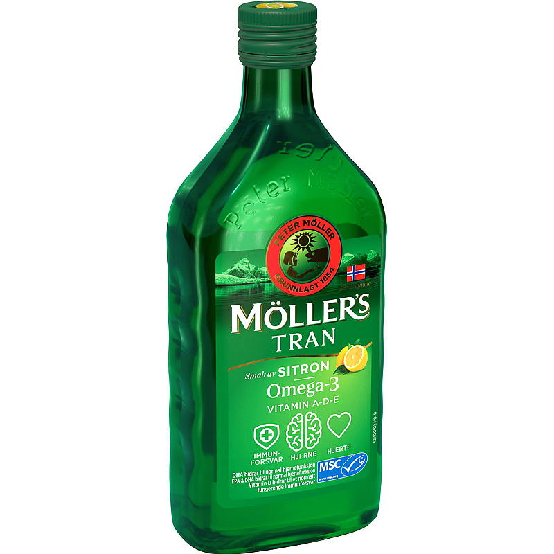 Olio di fegato di merluzzo Möller's 500 ml al limone