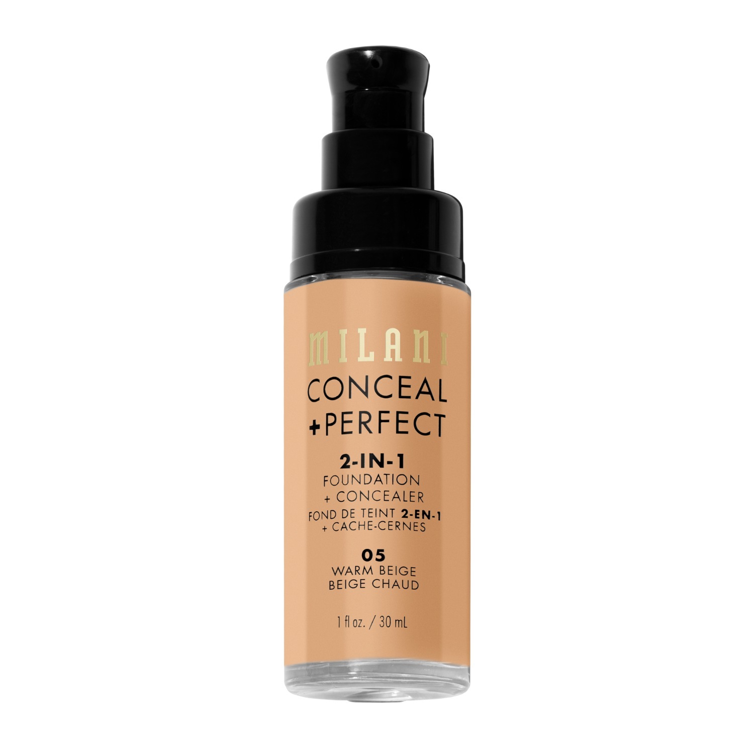 Milani Foundation 2-in-1 korektors + - 30 ml