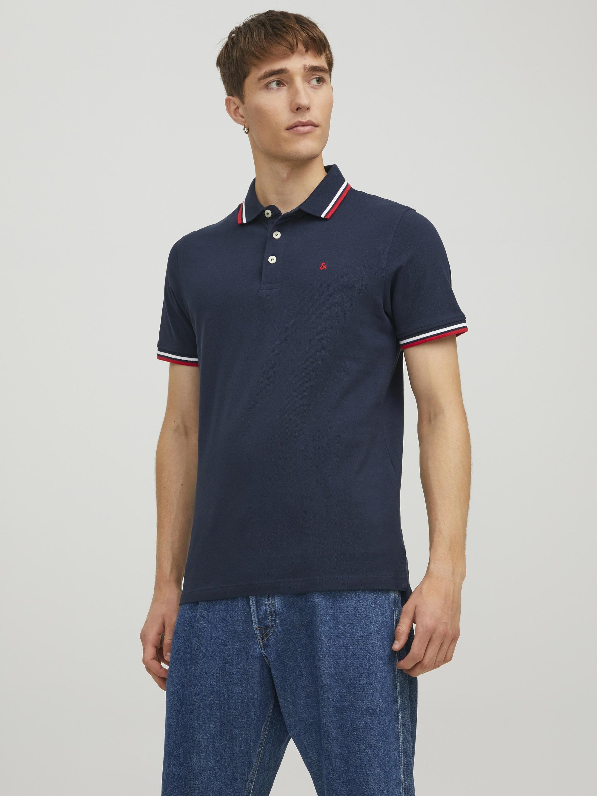 Jack & Jones JJEPAULOS SS NOOS - Polo - Blazer bleu marine