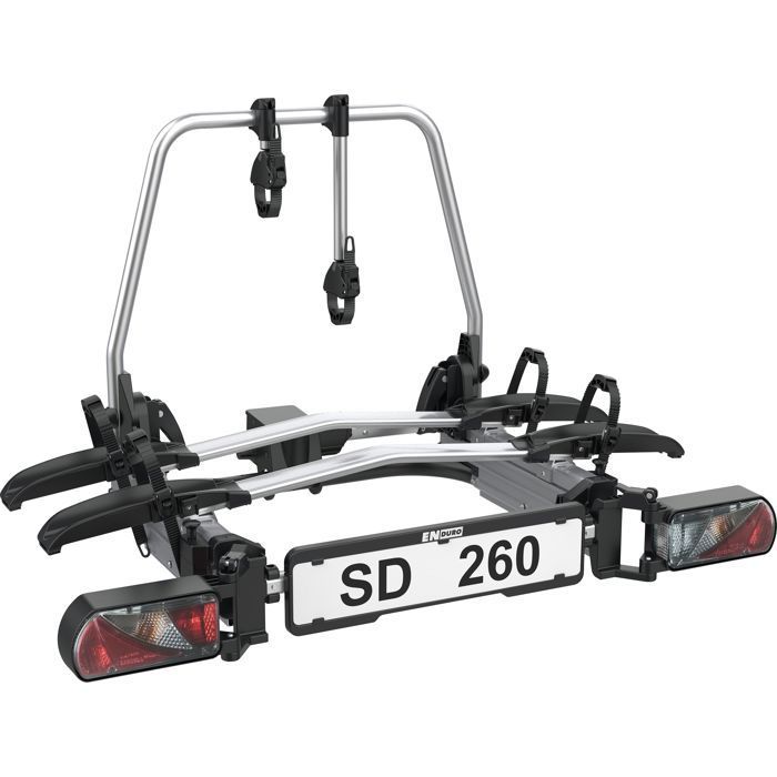 Portabicicletas ENDURO SD260 - Deslizante - Capacidad para 2 a 3 bicicletas - Peso máximo: 60 kg - Aluminio