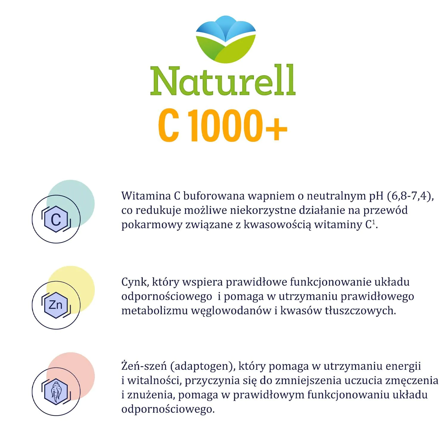 Naturell C 1000+ Kaspułki 90 kapsułek