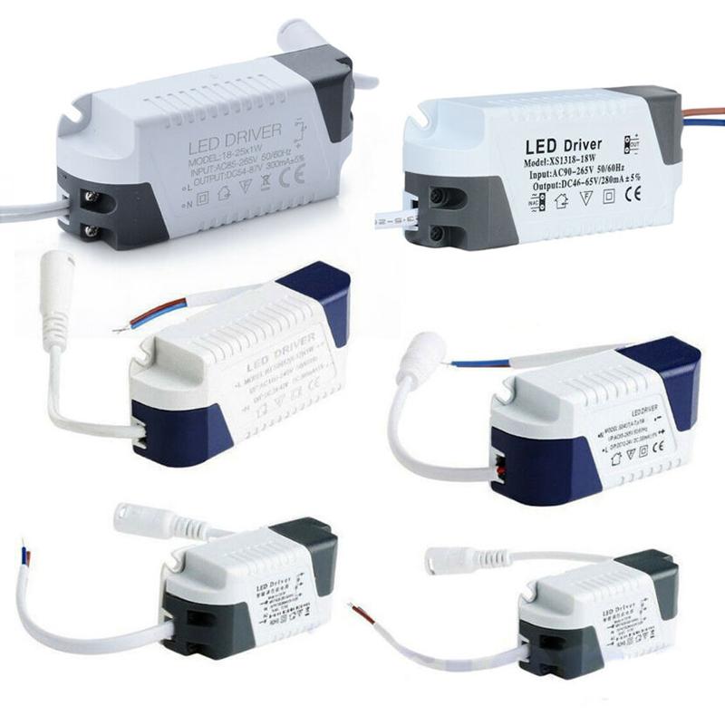 Controlador LED de 3W 24W AC85 265V Corriente constante 240mA Carcasa de plástico para lámpara Nuevo