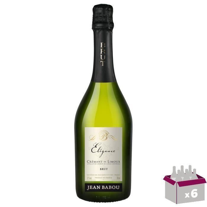 Sieur d'Arques Jean Babou Elégance - Crémant de Limoux -  75 cl x6