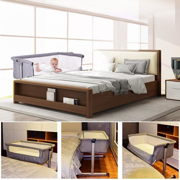 Berceau Cododo - Lit bébé multifonctionnel 2 en 1 - Warm Grey