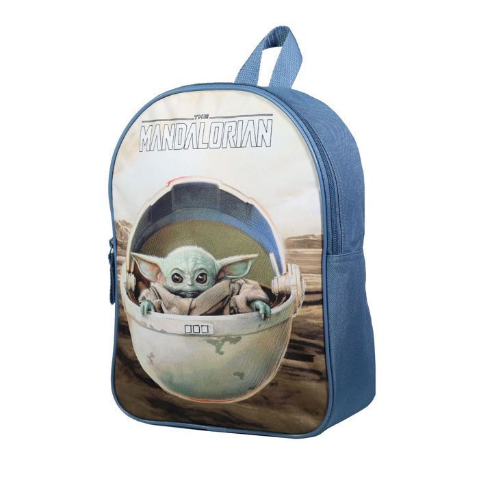 Mochila Lancheira Infantil BAGTROTTER 31cm Baby Yoda Disney Star Wars / The Mandalorian Bege