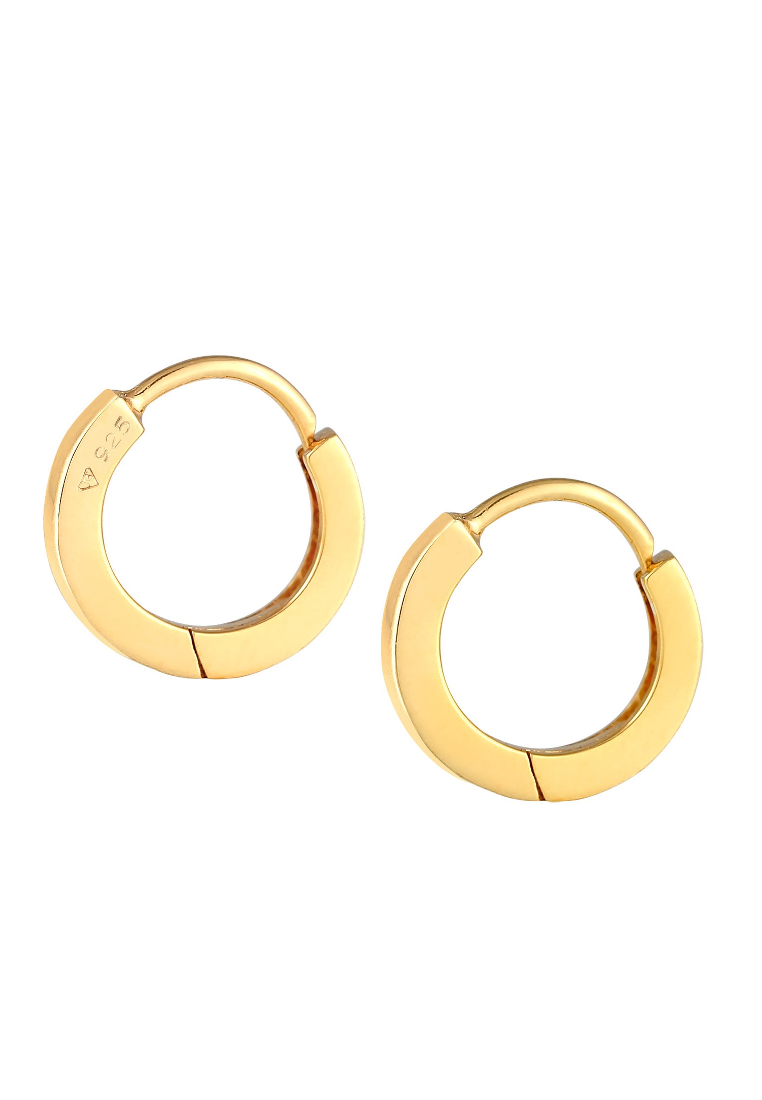 Elli Femmes Créoles Basique Minimaliste Discret en Argent Sterling 925